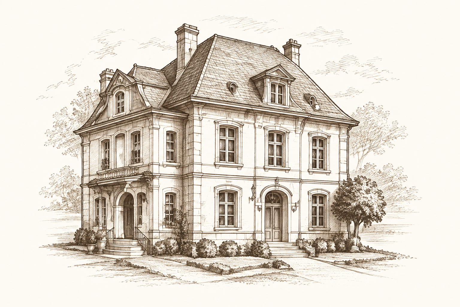 Illustration de la maison de M. Pozzo di Borgo